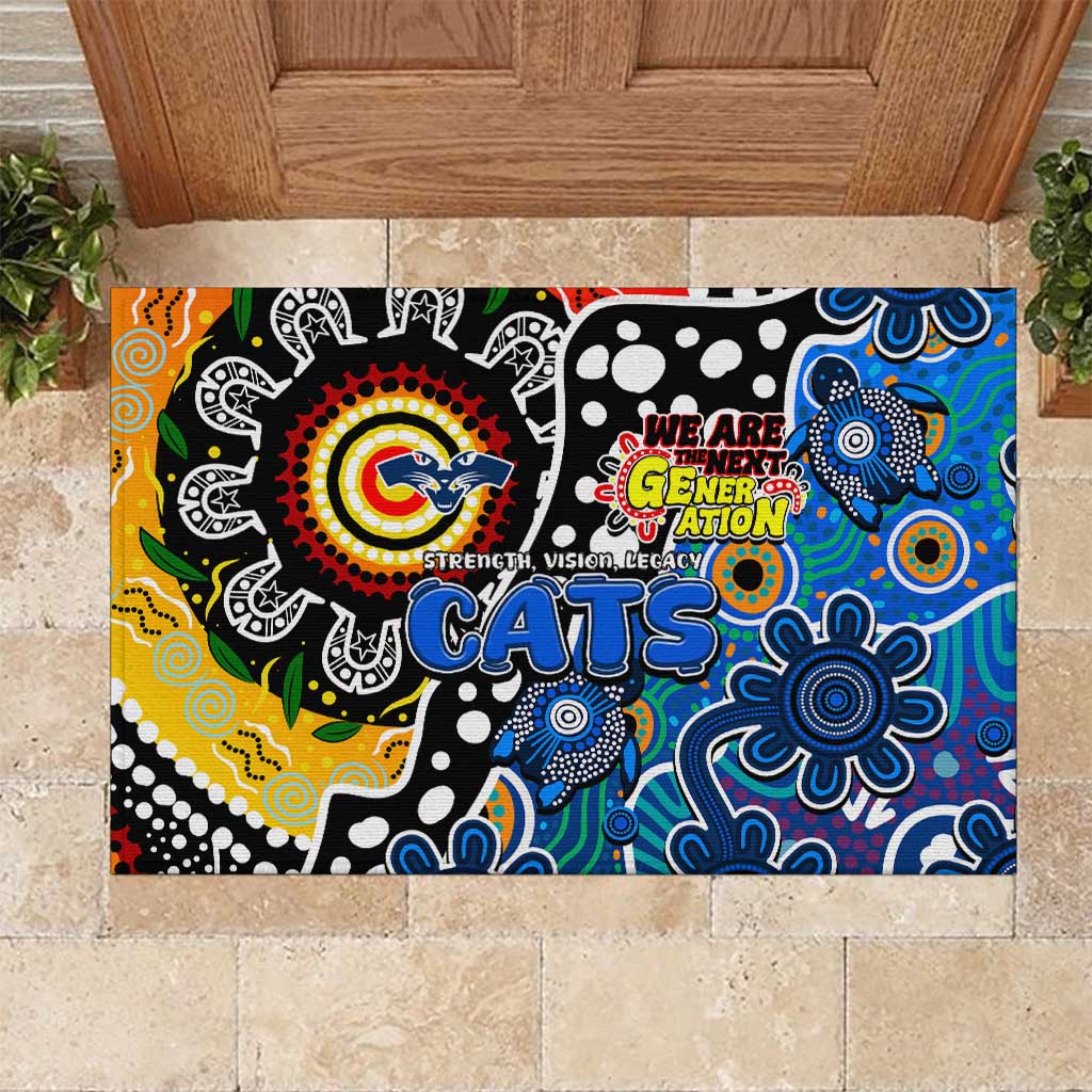 Cats AFL Celebrating 50 Years of Naidoc Rubber Doormat NAIDOC Week 2025 Aboriginal
