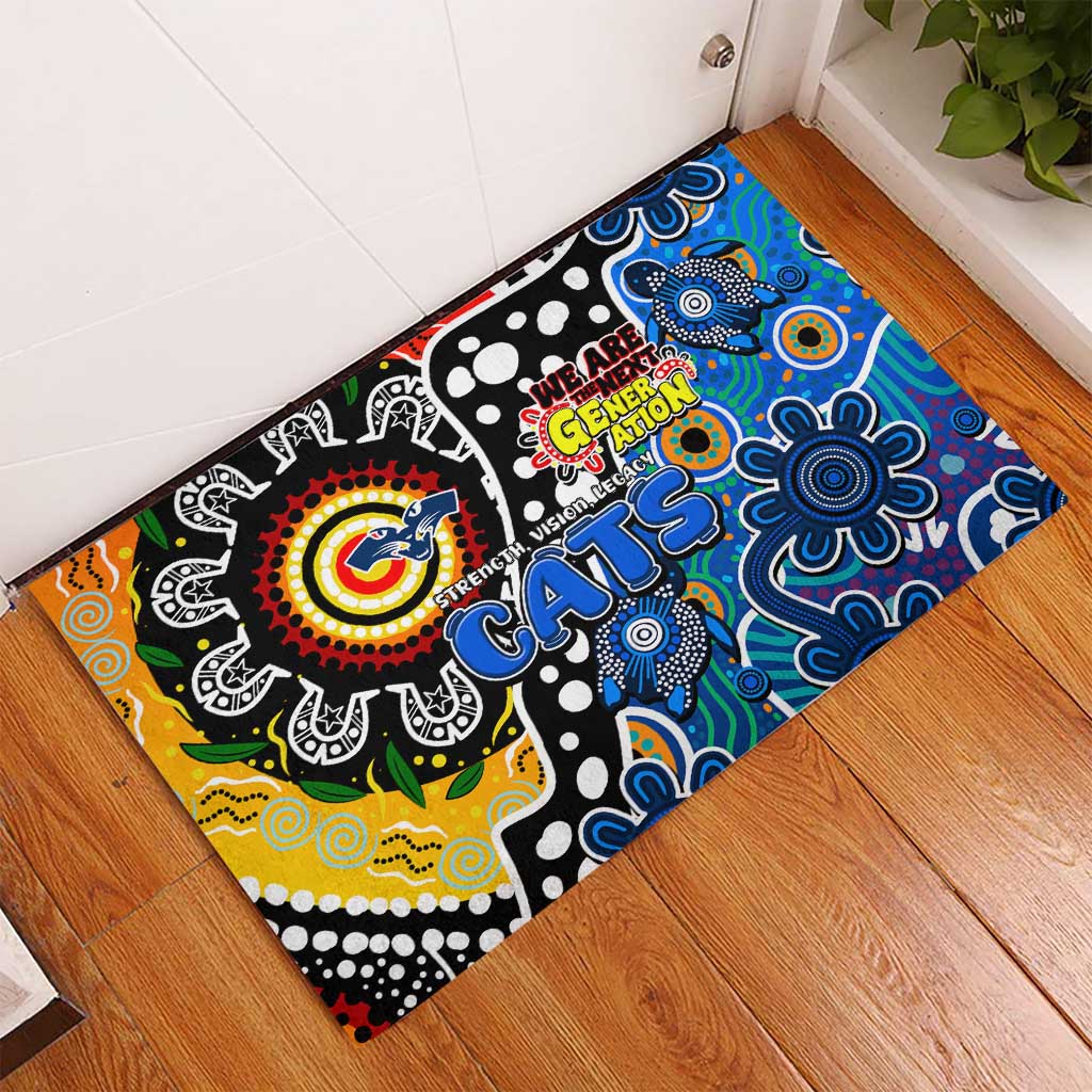 Cats AFL Celebrating 50 Years of Naidoc Rubber Doormat NAIDOC Week 2025 Aboriginal