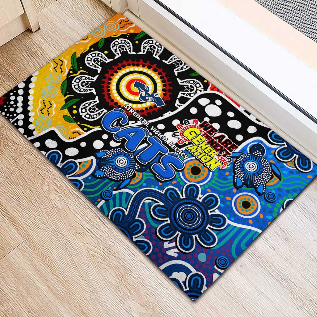 Cats AFL Celebrating 50 Years of Naidoc Rubber Doormat NAIDOC Week 2025 Aboriginal