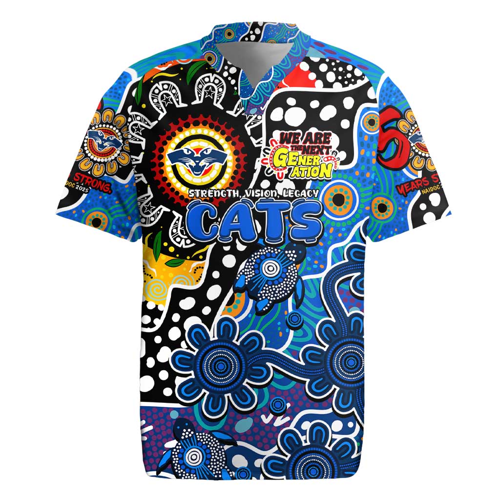 Personalised Cats AFL Celebrating 50 Years of Naidoc Rugby Jersey NAIDOC Week 2025 Aboriginal