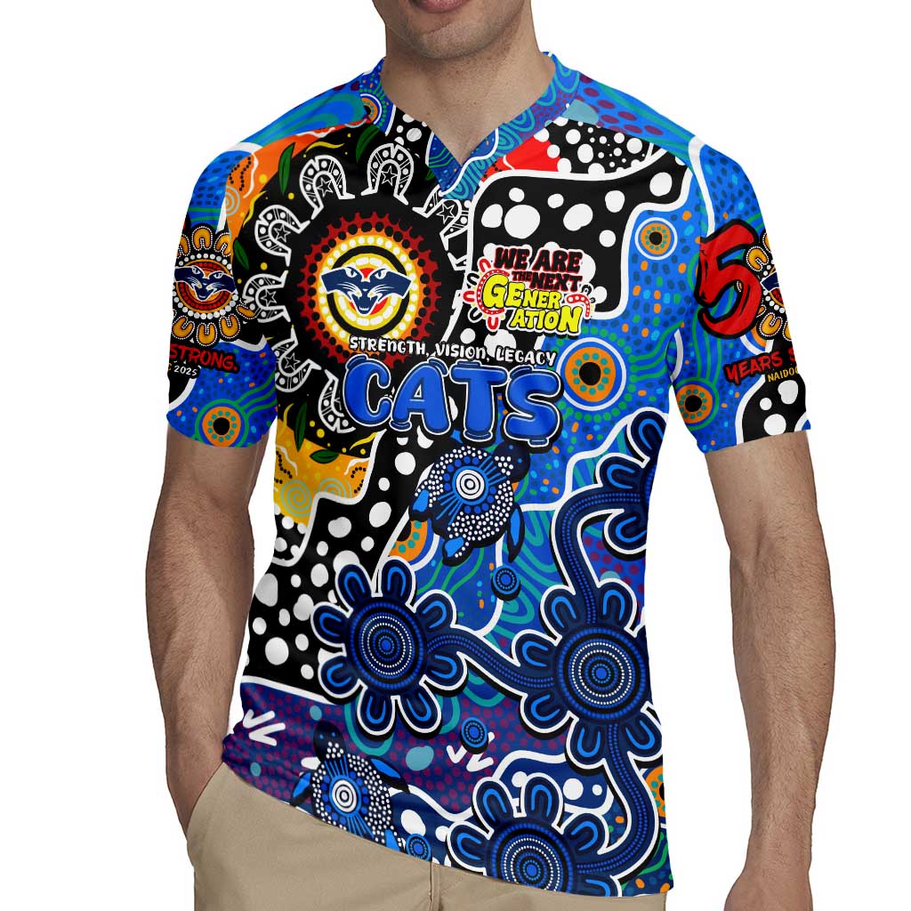 Personalised Cats AFL Celebrating 50 Years of Naidoc Rugby Jersey NAIDOC Week 2025 Aboriginal