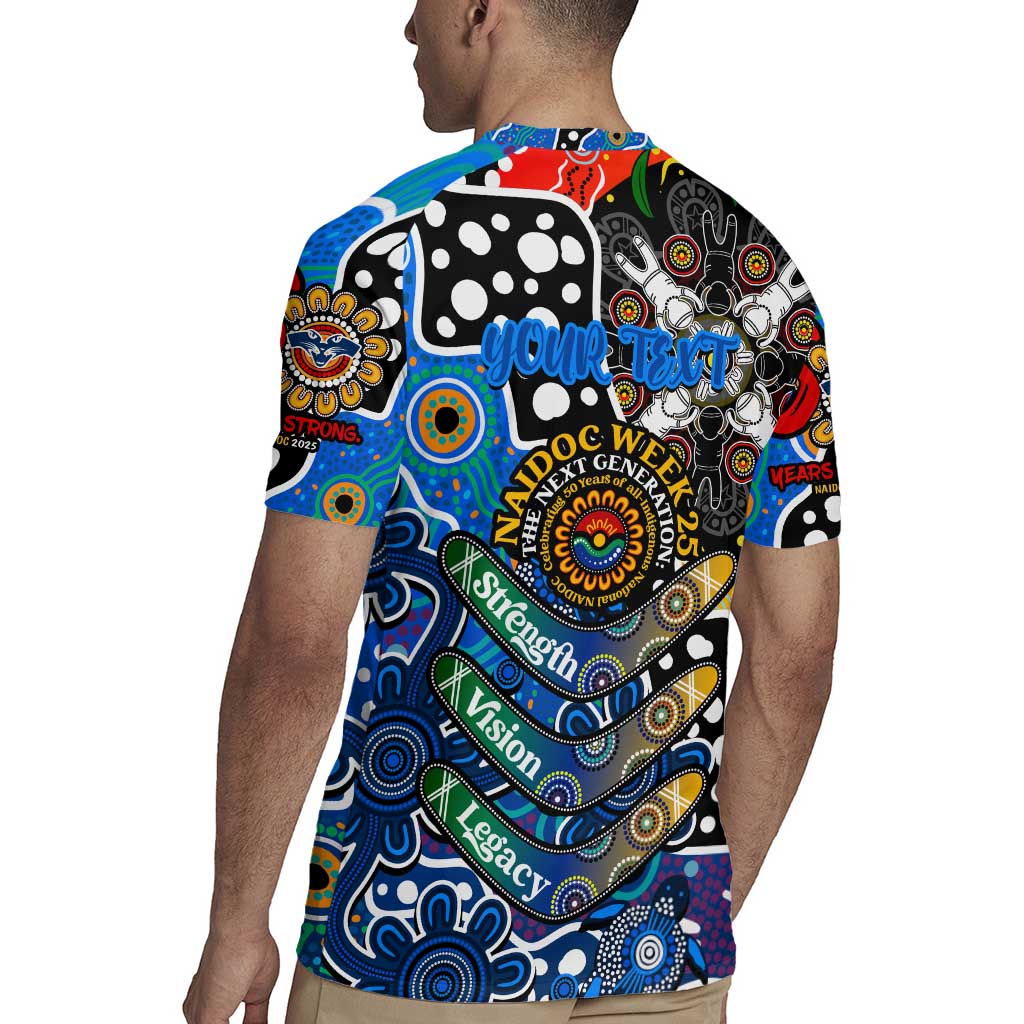 Personalised Cats AFL Celebrating 50 Years of Naidoc Rugby Jersey NAIDOC Week 2025 Aboriginal