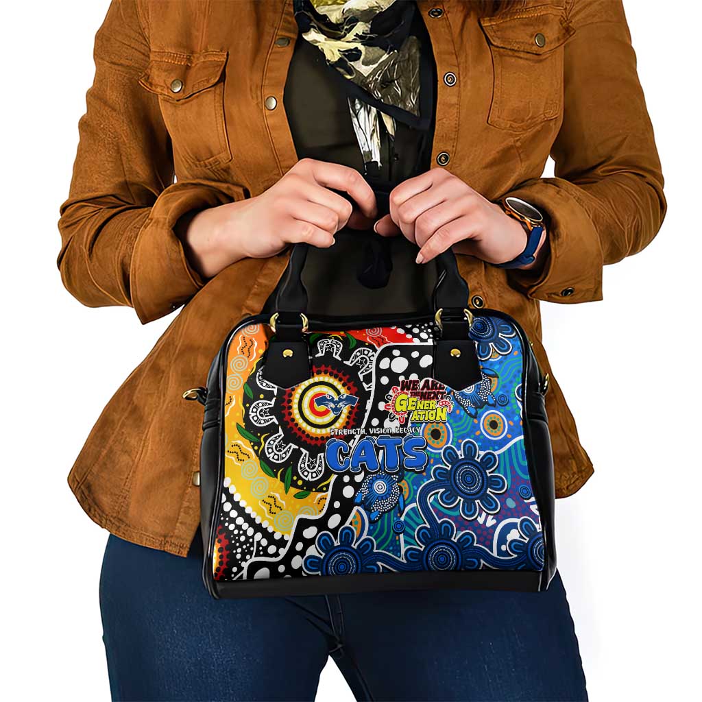 Cats AFL Celebrating 50 Years of Naidoc Shoulder Handbag NAIDOC Week 2025 Aboriginal