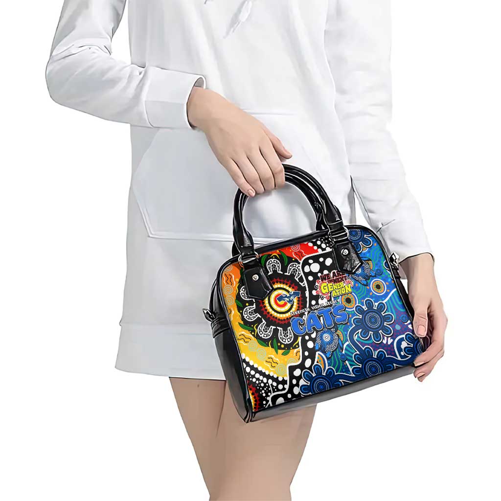 Cats AFL Celebrating 50 Years of Naidoc Shoulder Handbag NAIDOC Week 2025 Aboriginal