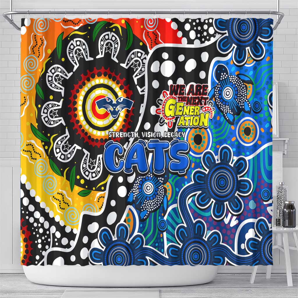 Cats AFL Celebrating 50 Years of Naidoc Shower Curtain NAIDOC Week 2025 Aboriginal