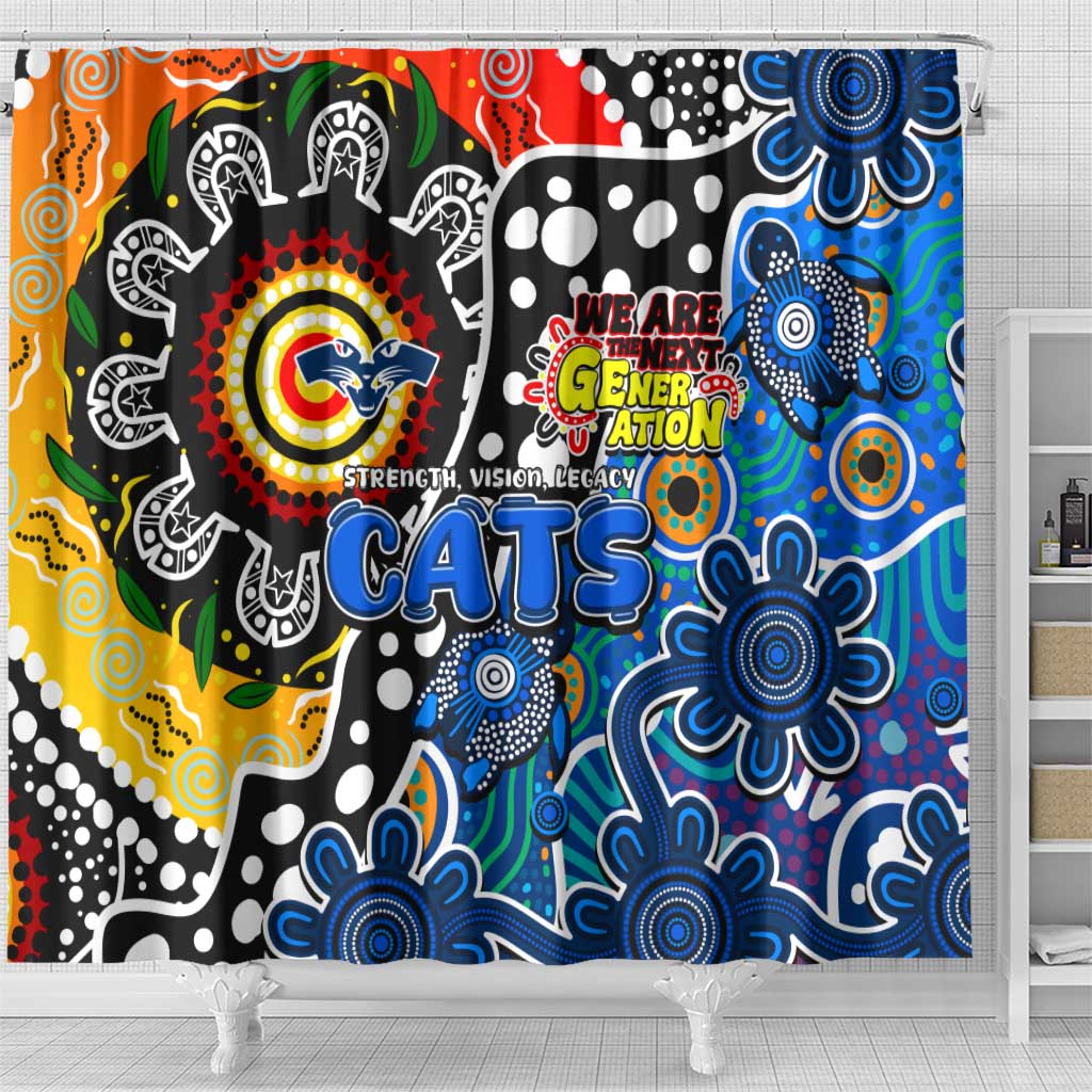 Cats AFL Celebrating 50 Years of Naidoc Shower Curtain NAIDOC Week 2025 Aboriginal