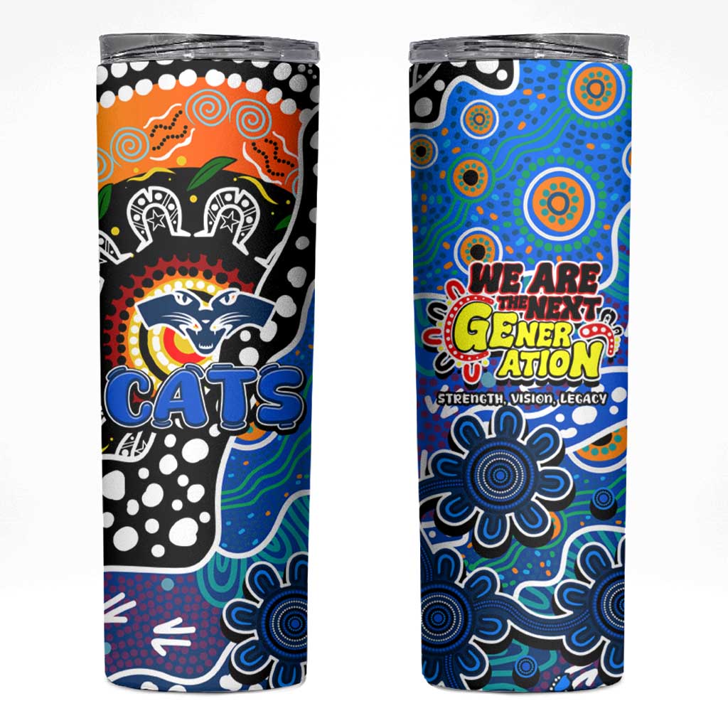 Cats AFL Celebrating 50 Years of Naidoc Skinny Tumbler NAIDOC Week 2025 Aboriginal