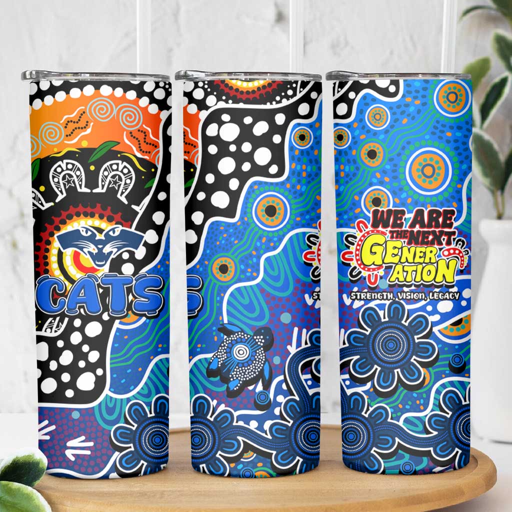 Cats AFL Celebrating 50 Years of Naidoc Skinny Tumbler NAIDOC Week 2025 Aboriginal