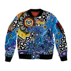 Personalised Cats AFL Celebrating 50 Years of Naidoc Sleeve Zip Bomber Jacket NAIDOC Week 2025 Aboriginal