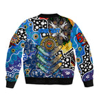 Personalised Cats AFL Celebrating 50 Years of Naidoc Sleeve Zip Bomber Jacket NAIDOC Week 2025 Aboriginal