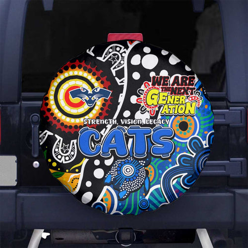 Cats AFL Celebrating 50 Years of Naidoc Spare Tire Cover NAIDOC Week 2025 Aboriginal
