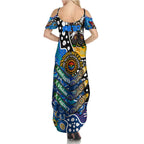 Personalised Cats AFL Celebrating 50 Years of Naidoc Summer Maxi Dress NAIDOC Week 2025 Aboriginal