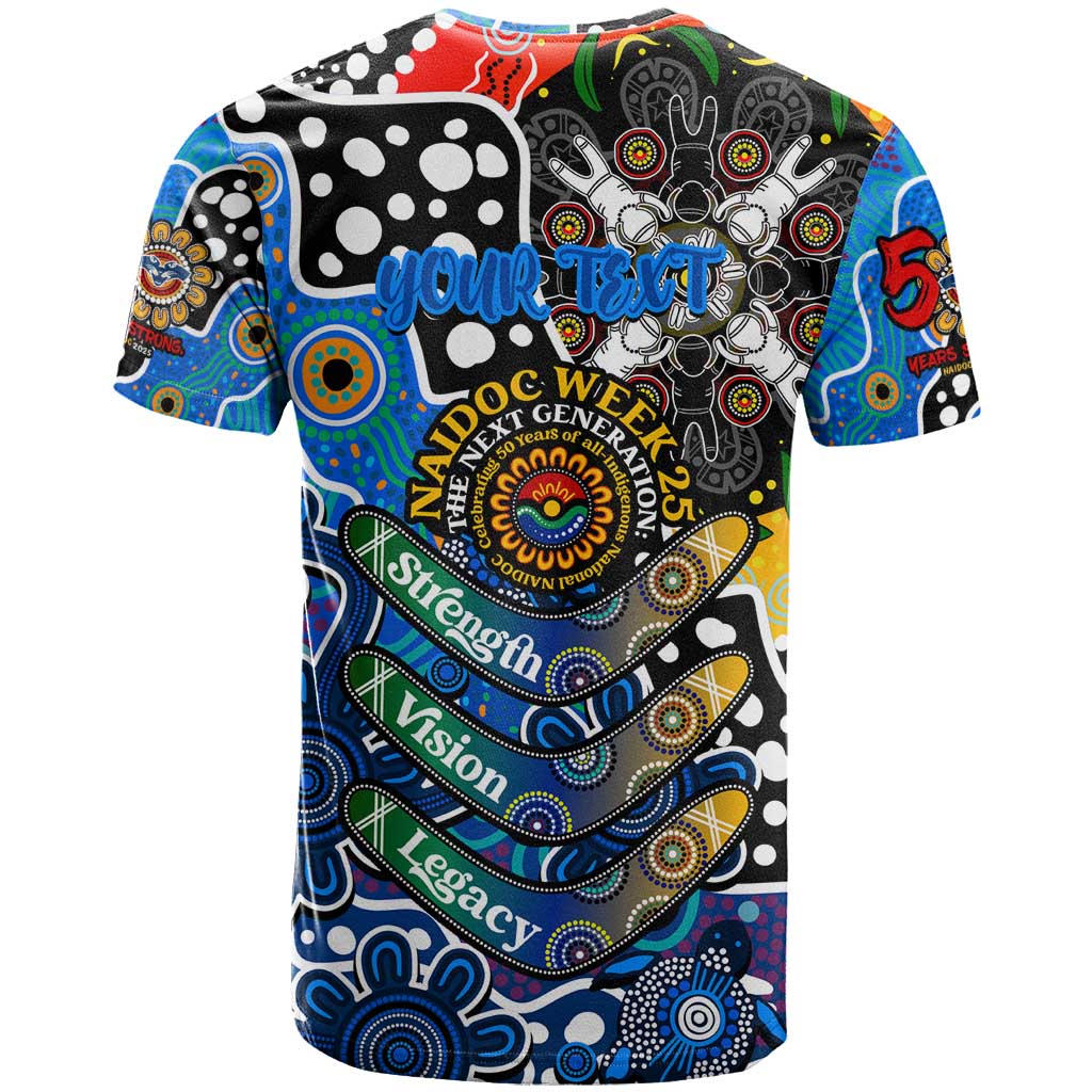 Personalised Cats AFL Celebrating 50 Years of Naidoc T Shirt NAIDOC Week 2025 Aboriginal