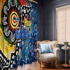 Cats AFL Celebrating 50 Years of Naidoc Window Curtain NAIDOC Week 2025 Aboriginal