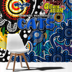 Cats AFL Celebrating 50 Years of Naidoc Window Curtain NAIDOC Week 2025 Aboriginal