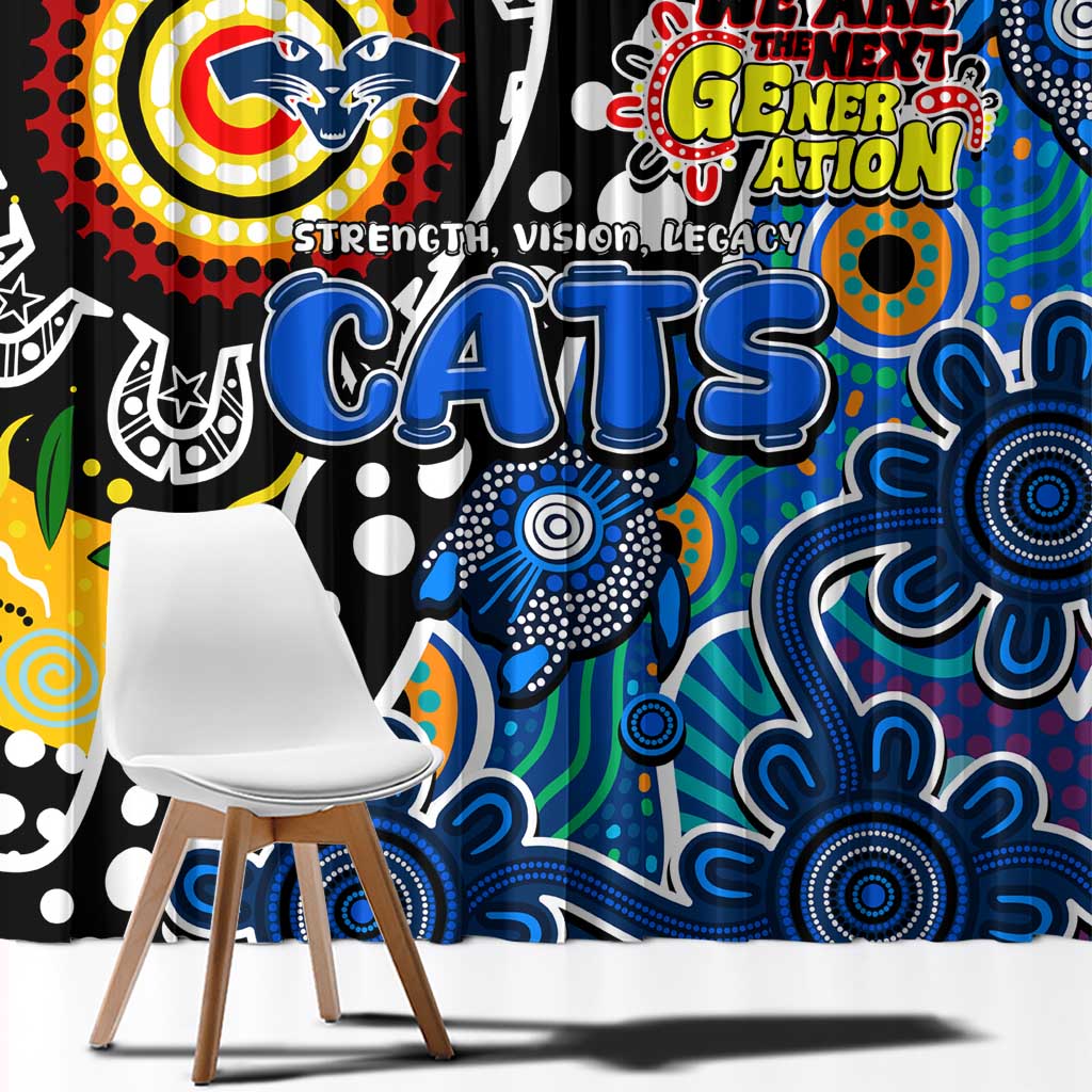 Cats AFL Celebrating 50 Years of Naidoc Window Curtain NAIDOC Week 2025 Aboriginal