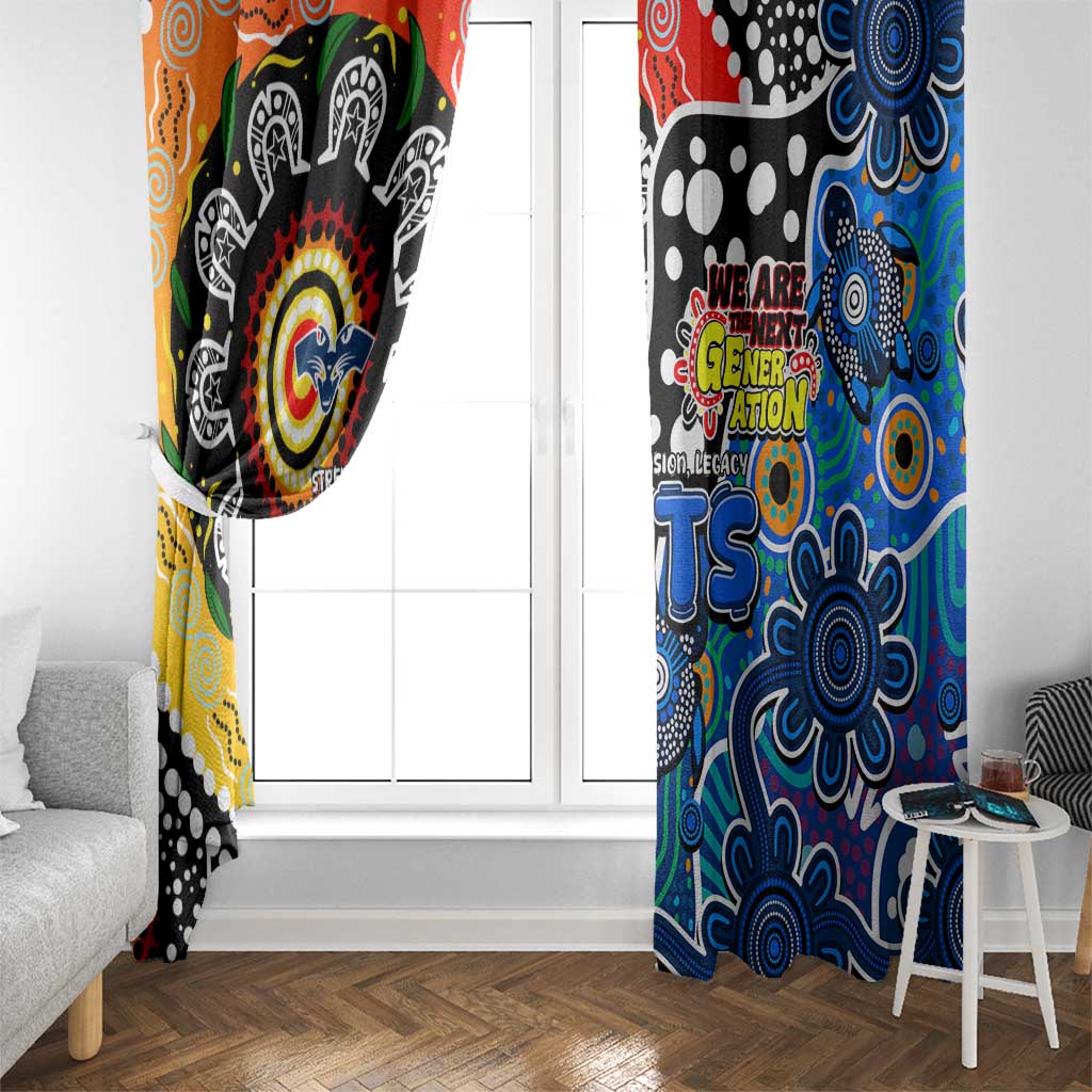 Cats AFL Celebrating 50 Years of Naidoc Window Curtain NAIDOC Week 2025 Aboriginal