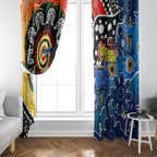 Cats AFL Celebrating 50 Years of Naidoc Window Curtain NAIDOC Week 2025 Aboriginal