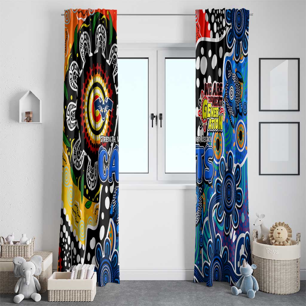 Cats AFL Celebrating 50 Years of Naidoc Window Curtain NAIDOC Week 2025 Aboriginal