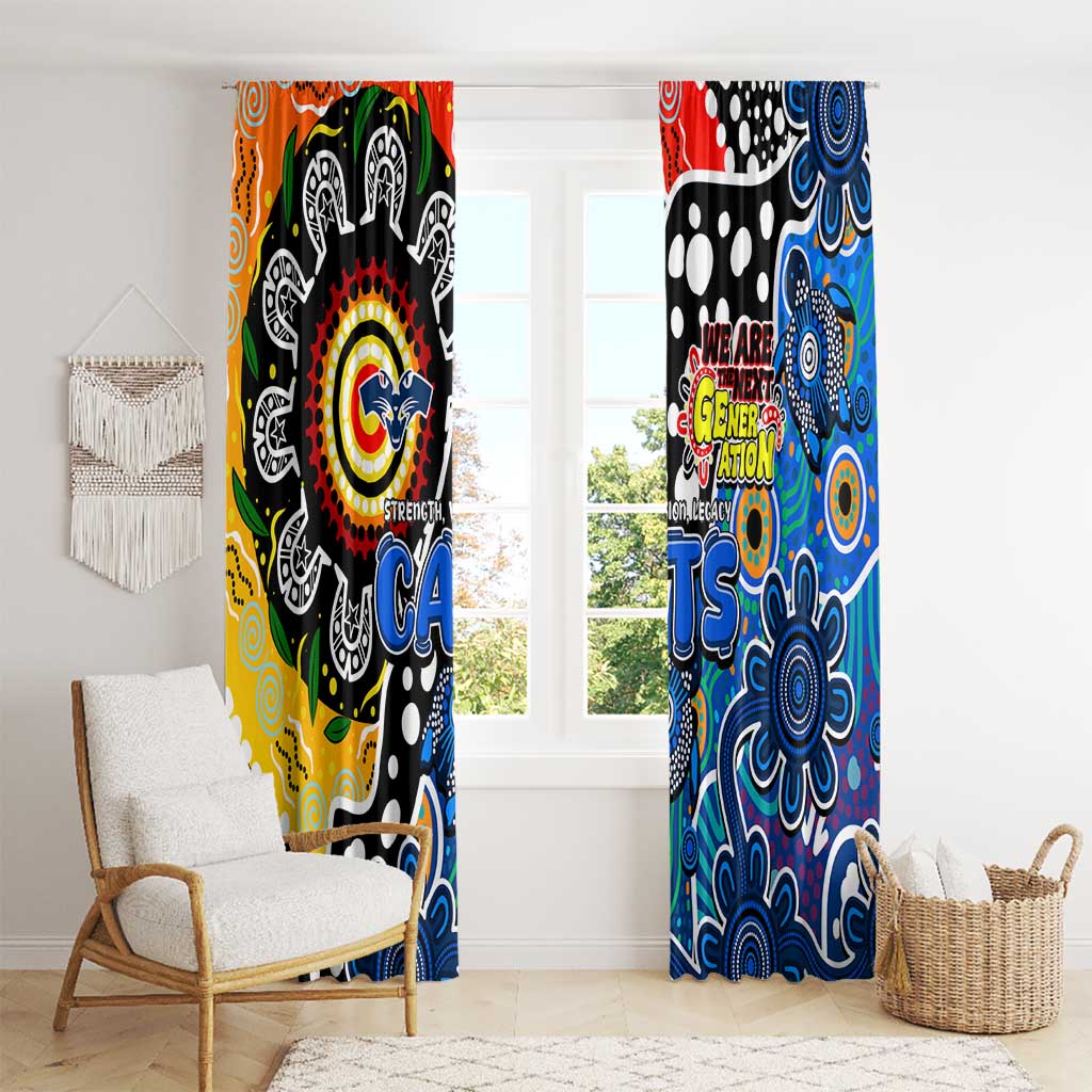 Cats AFL Celebrating 50 Years of Naidoc Window Curtain NAIDOC Week 2025 Aboriginal