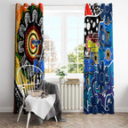 Cats AFL Celebrating 50 Years of Naidoc Window Curtain NAIDOC Week 2025 Aboriginal