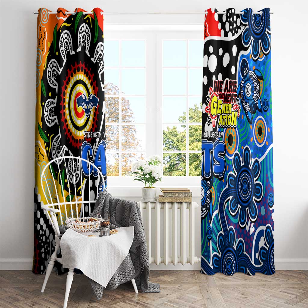 Cats AFL Celebrating 50 Years of Naidoc Window Curtain NAIDOC Week 2025 Aboriginal