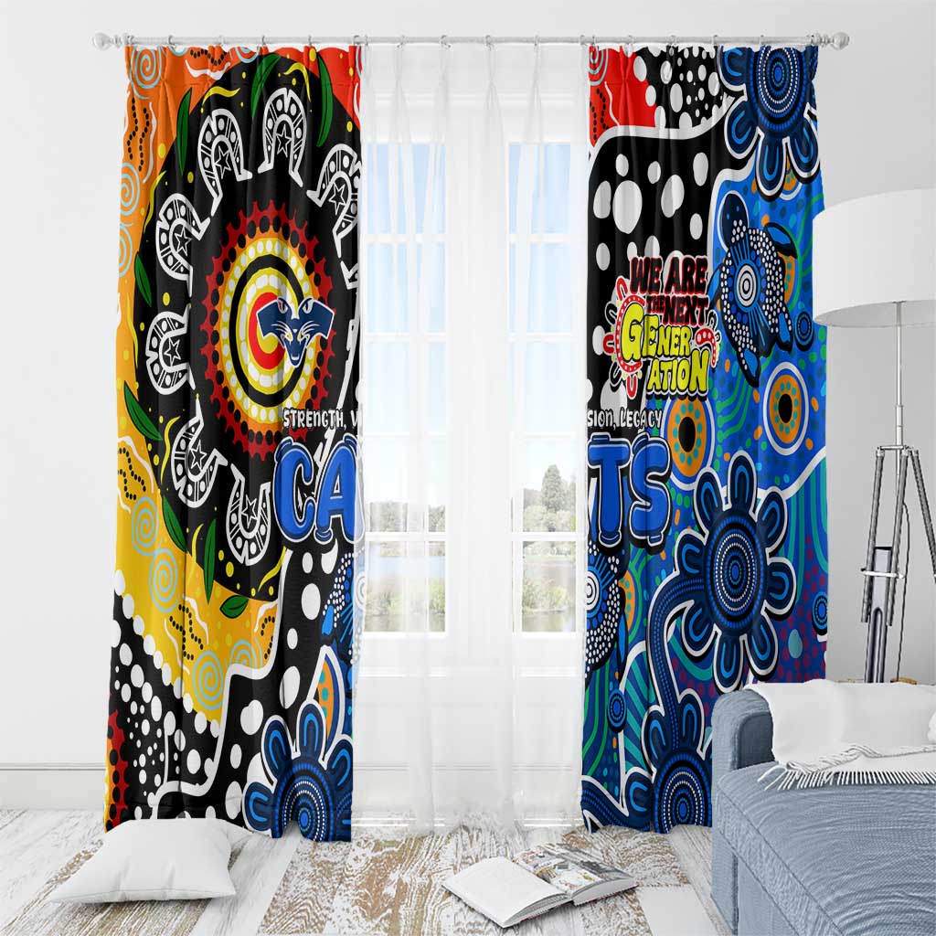 Cats AFL Celebrating 50 Years of Naidoc Window Curtain NAIDOC Week 2025 Aboriginal