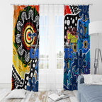 Cats AFL Celebrating 50 Years of Naidoc Window Curtain NAIDOC Week 2025 Aboriginal