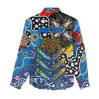 Personalised Cats AFL Celebrating 50 Years of Naidoc Women Casual Shirt NAIDOC Week 2025 Aboriginal