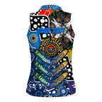 Personalised Cats AFL Celebrating 50 Years of Naidoc Women Sleeveless Polo Shirt NAIDOC Week 2025 Aboriginal