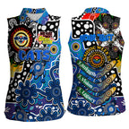 Personalised Cats AFL Celebrating 50 Years of Naidoc Women Sleeveless Polo Shirt NAIDOC Week 2025 Aboriginal