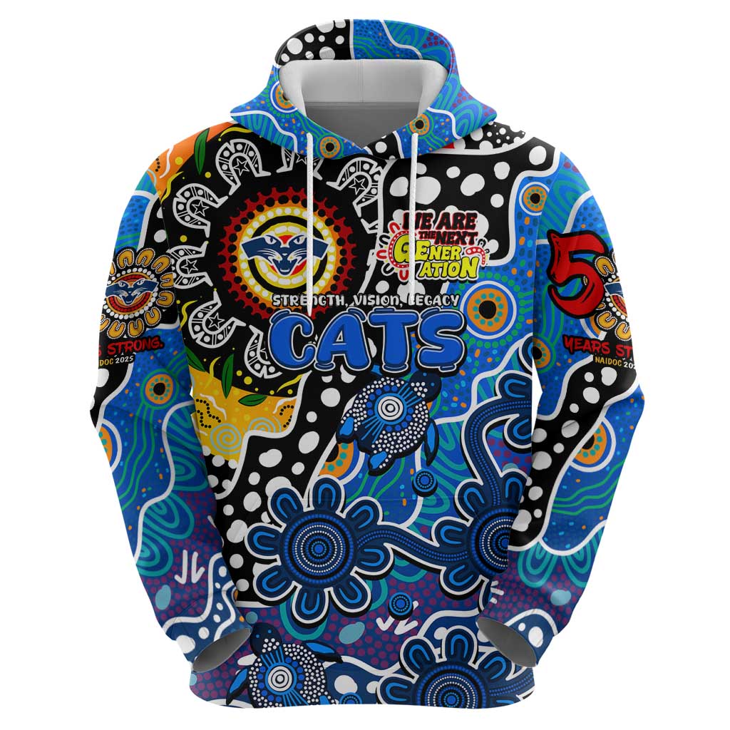 Personalised Cats AFL Celebrating 50 Years of Naidoc Zip Hoodie NAIDOC Week 2025 Aboriginal