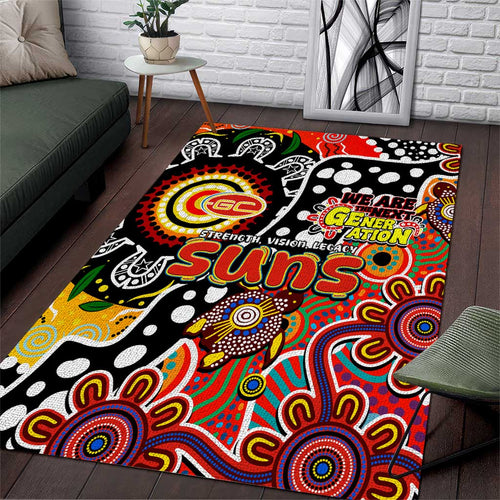 Suns AFL Celebrating 50 Years of Naidoc Area Rug NAIDOC Week 2025 Aboriginal