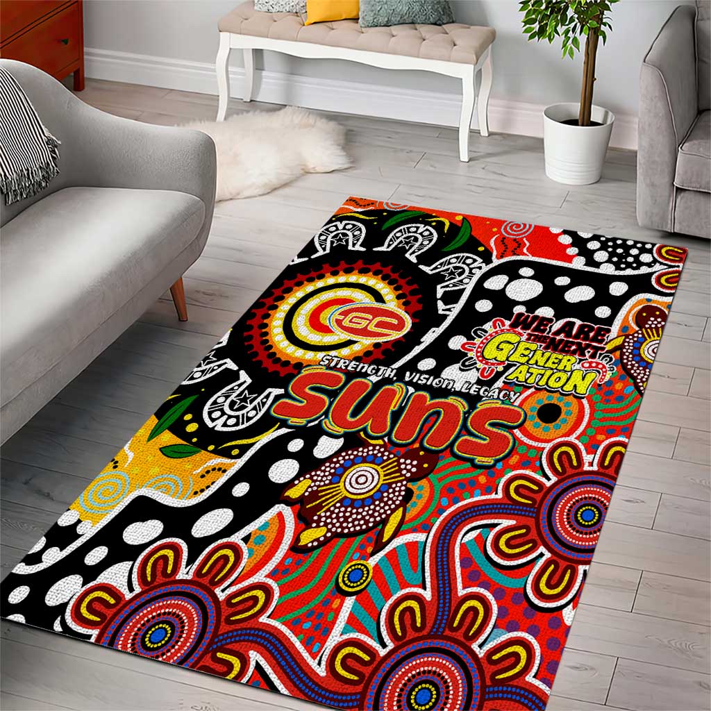 Suns AFL Celebrating 50 Years of Naidoc Area Rug NAIDOC Week 2025 Aboriginal