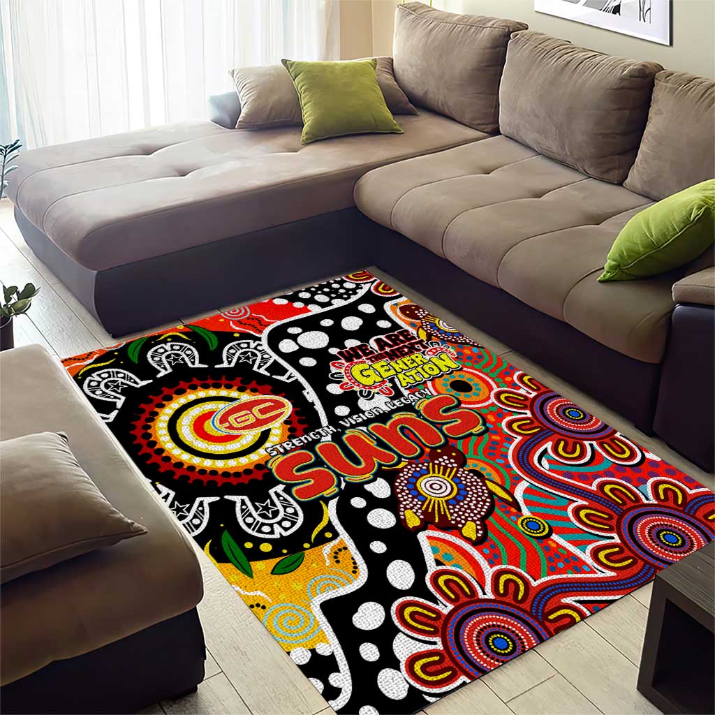 Suns AFL Celebrating 50 Years of Naidoc Area Rug NAIDOC Week 2025 Aboriginal