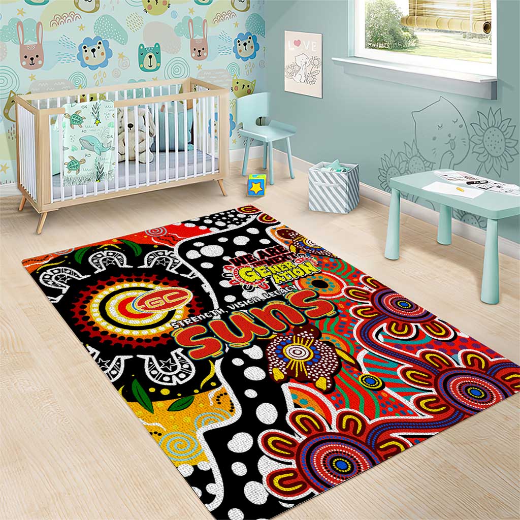 Suns AFL Celebrating 50 Years of Naidoc Area Rug NAIDOC Week 2025 Aboriginal
