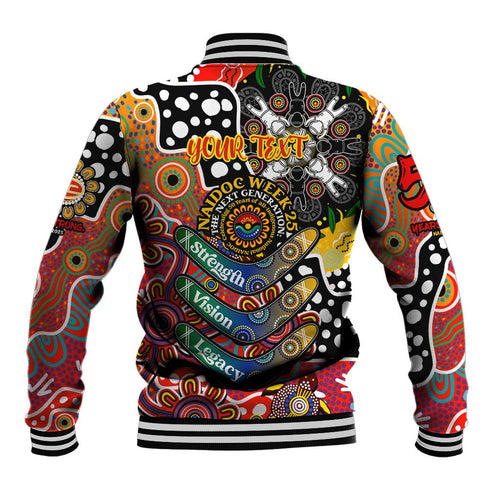 Personalised Suns AFL Celebrating 50 Years of Naidoc Baseball Jacket NAIDOC Week 2025 Aboriginal