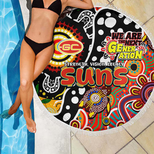 Suns AFL Celebrating 50 Years of Naidoc Beach Blanket NAIDOC Week 2025 Aboriginal