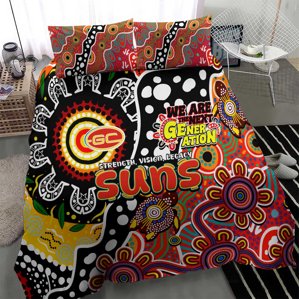 Suns AFL Celebrating 50 Years of Naidoc Bedding Set NAIDOC Week 2025 Aboriginal