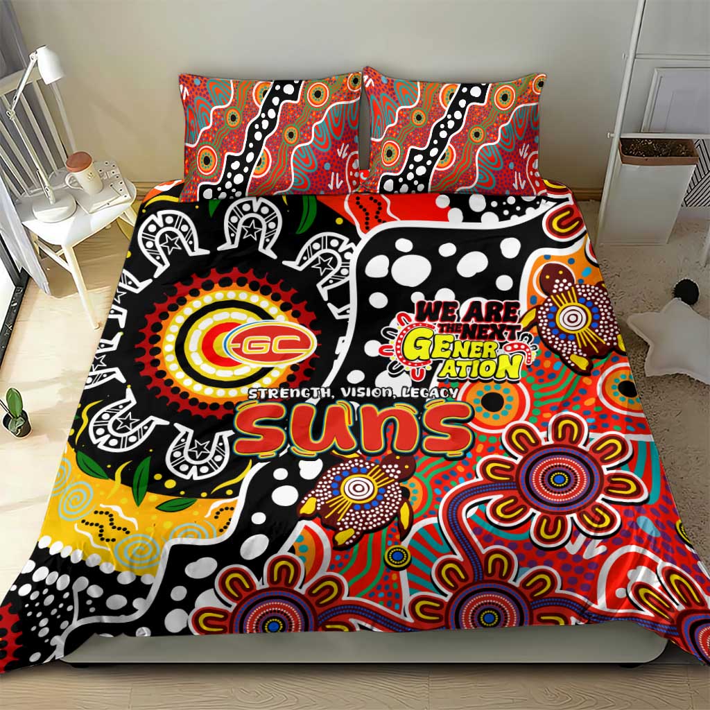 Suns AFL Celebrating 50 Years of Naidoc Bedding Set NAIDOC Week 2025 Aboriginal