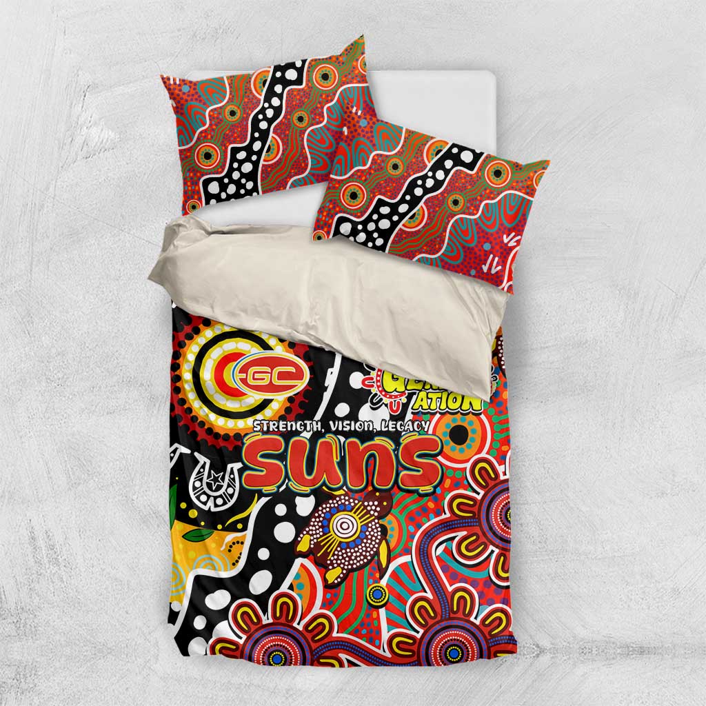 Suns AFL Celebrating 50 Years of Naidoc Bedding Set NAIDOC Week 2025 Aboriginal