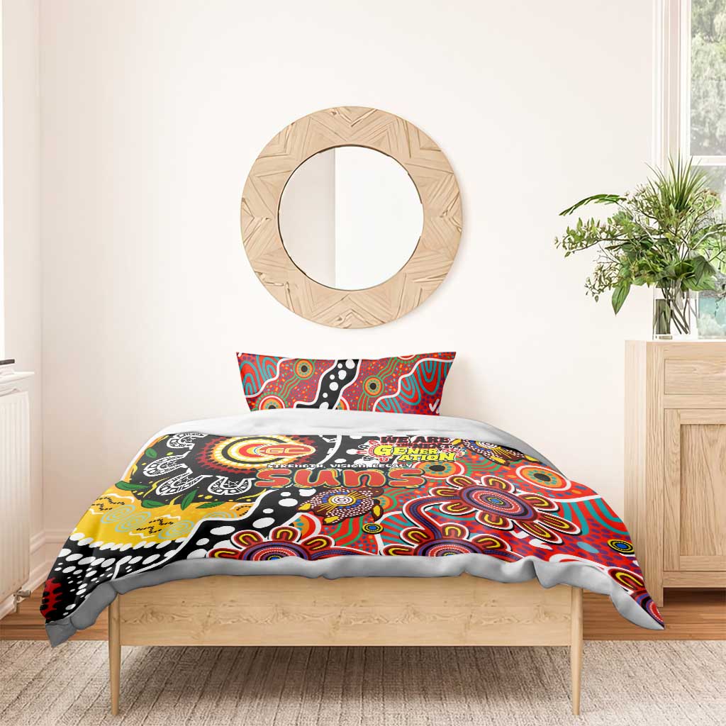 Suns AFL Celebrating 50 Years of Naidoc Bedding Set NAIDOC Week 2025 Aboriginal
