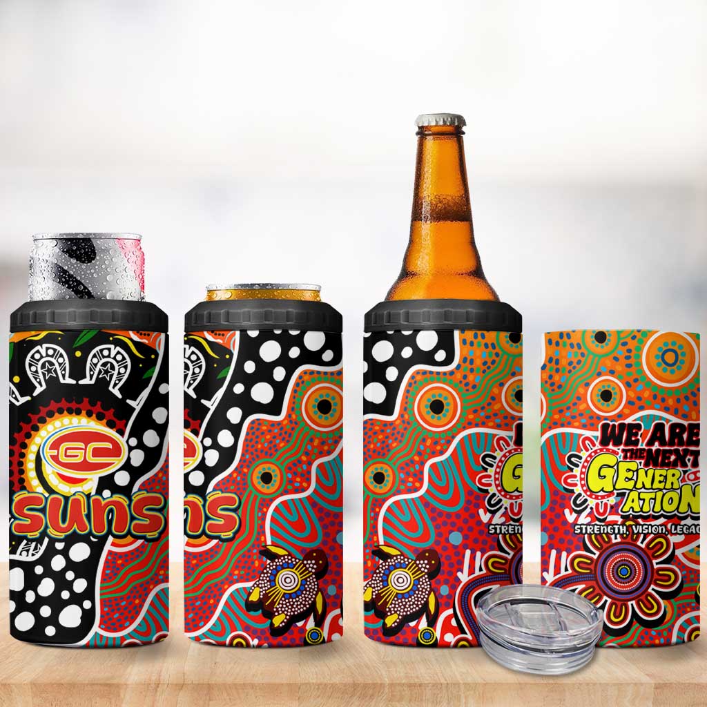 Suns AFL Celebrating 50 Years of Naidoc 4 in 1 Can Cooler Tumbler NAIDOC Week 2025 Aboriginal