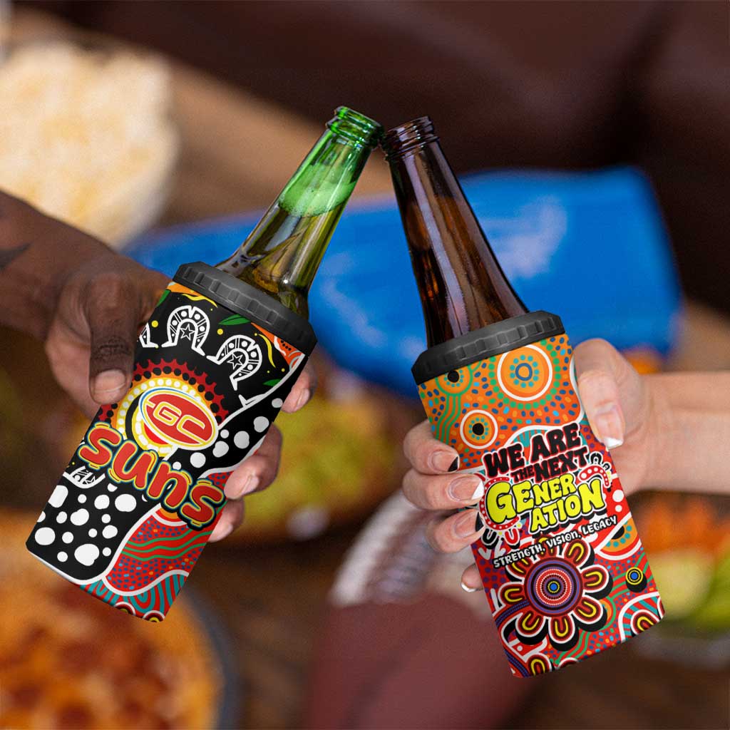Suns AFL Celebrating 50 Years of Naidoc 4 in 1 Can Cooler Tumbler NAIDOC Week 2025 Aboriginal