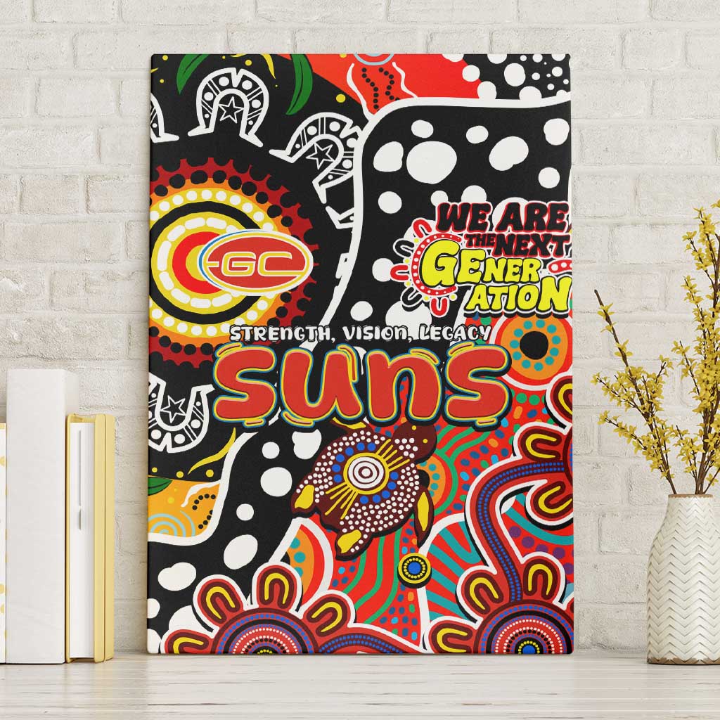 Suns AFL Celebrating 50 Years of Naidoc Canvas Wall Art NAIDOC Week 2025 Aboriginal