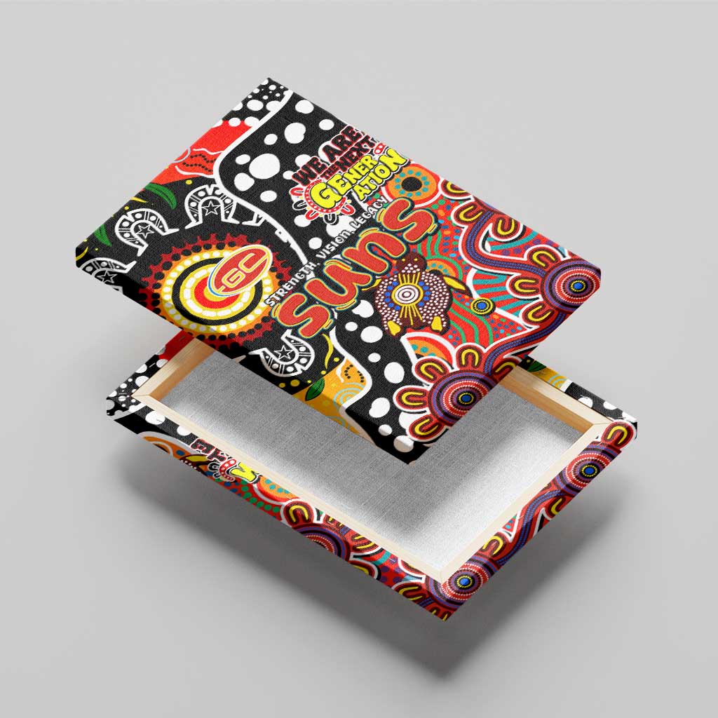 Suns AFL Celebrating 50 Years of Naidoc Canvas Wall Art NAIDOC Week 2025 Aboriginal
