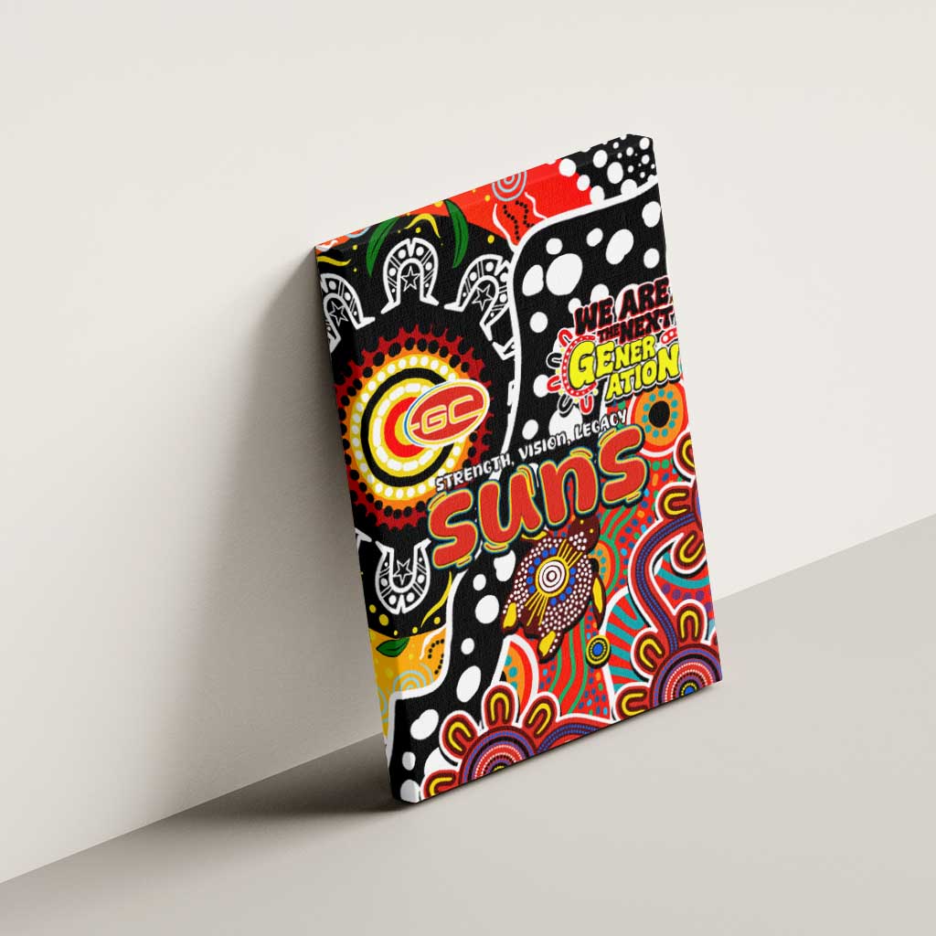 Suns AFL Celebrating 50 Years of Naidoc Canvas Wall Art NAIDOC Week 2025 Aboriginal