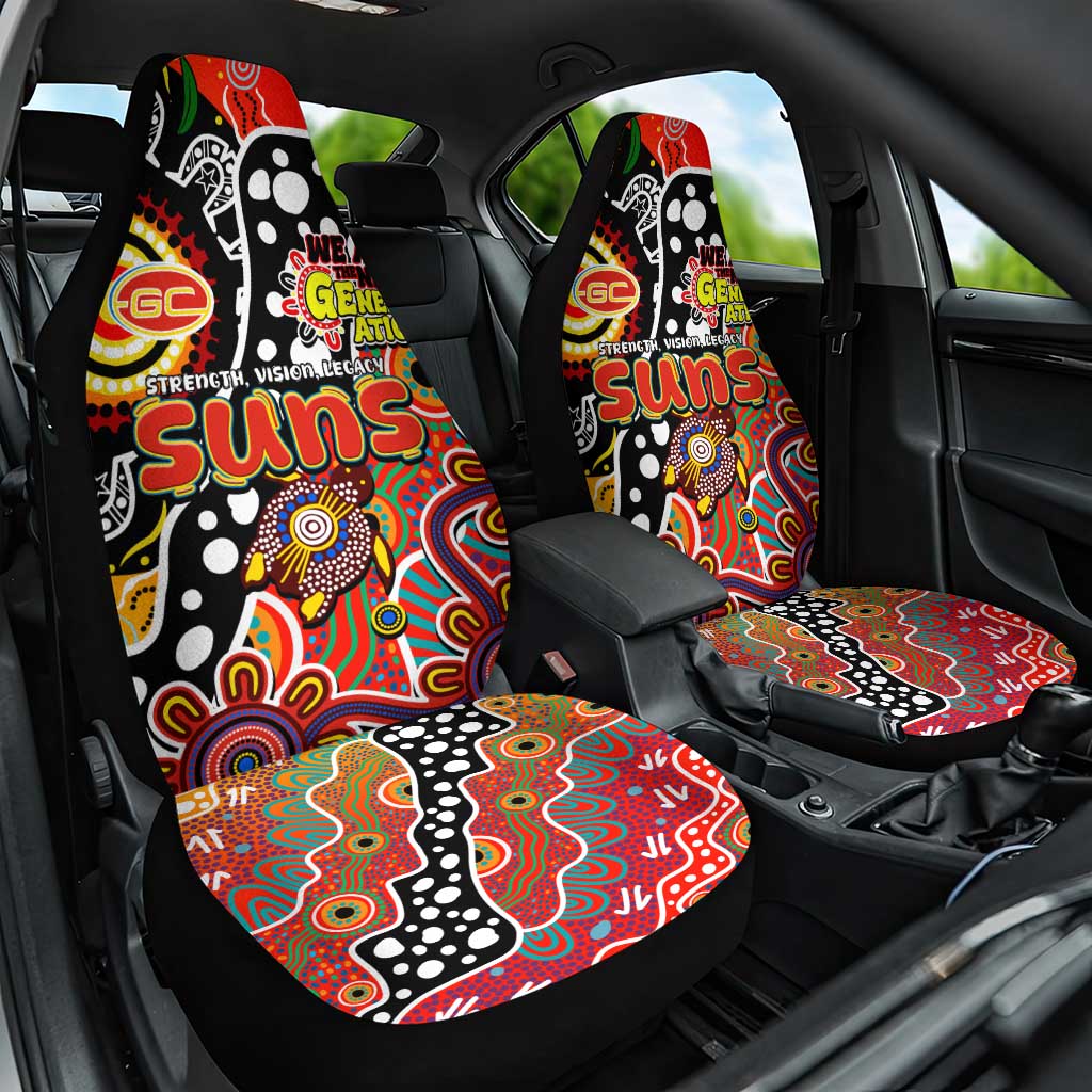 Suns AFL Celebrating 50 Years of Naidoc Car Seat Cover NAIDOC Week 2025 Aboriginal