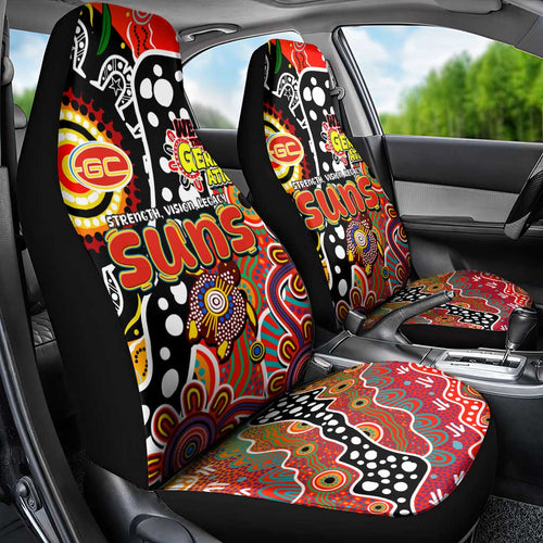 Suns AFL Celebrating 50 Years of Naidoc Car Seat Cover NAIDOC Week 2025 Aboriginal