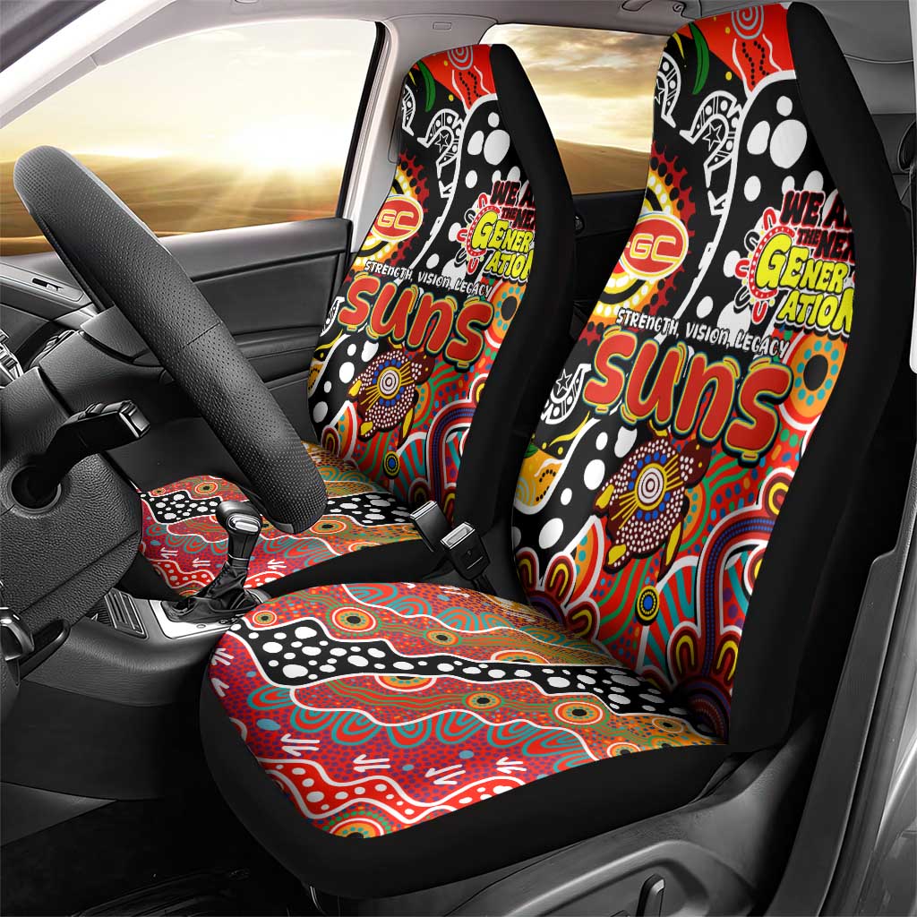 Suns AFL Celebrating 50 Years of Naidoc Car Seat Cover NAIDOC Week 2025 Aboriginal